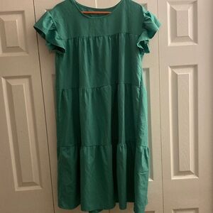 Green Tiered Dress